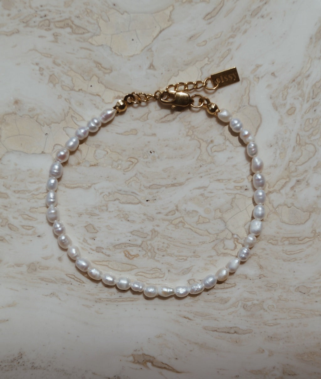 Natuurlijke parelarmband, Elegante parel armband