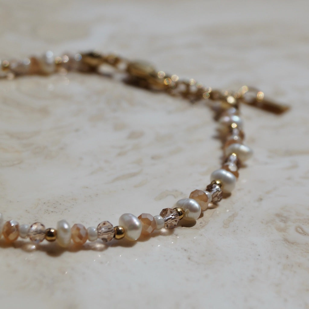 Beige, parel, facet, white, wit, White pearl, zoetwaterparel
