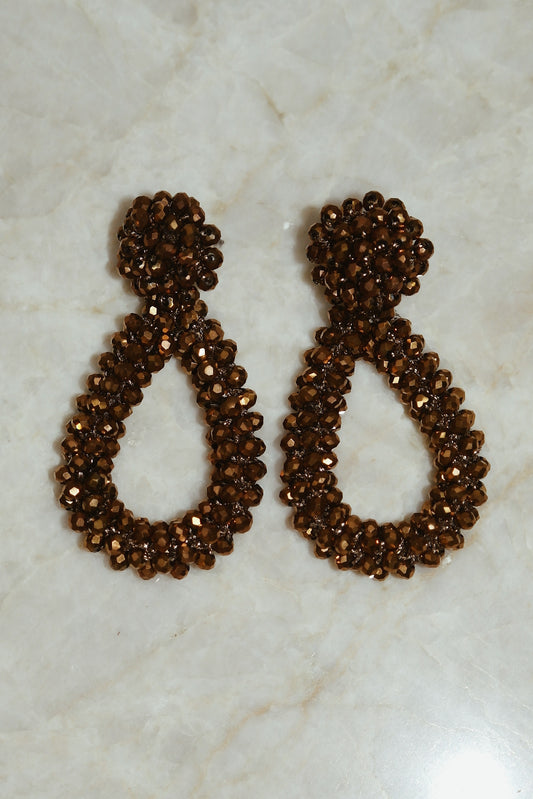 Brown Statement Earrings