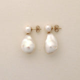 14krt Gold Filled - Barok Yas Earrings