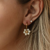 Pearly Flower Earrings