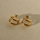 Small Triple Hoop earrings