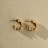 Small Pearly Hoops