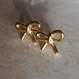 Golden Bow Studs