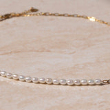 Subtile Pearl Chain Necklace