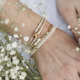White Flower Bracelet