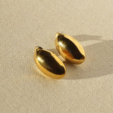 Oval Golden Studs.