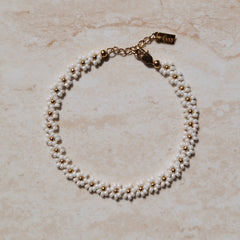 White Flower Bracelet