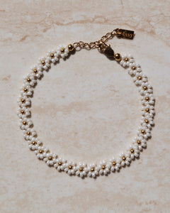 White Flower Bracelet