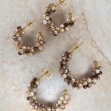 Facet Perfect Hoops Taupe