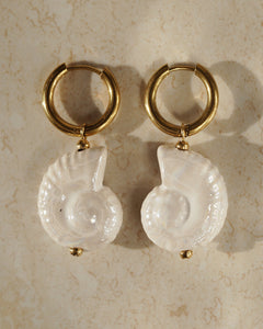 Ocean Spiral Earrings