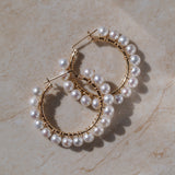 Roma Pearl Hoops