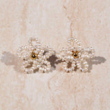Pearl Flower Studs