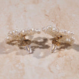 Pearl Flower Studs