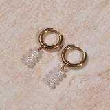 Pearly Gold Earrings