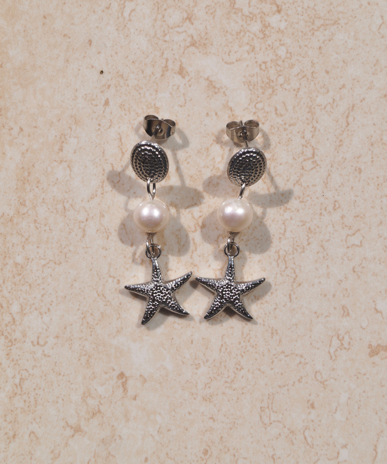 Pearly Starfish Earrings