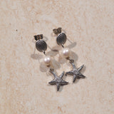 Pearly Starfish Earrings