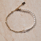 Subtile Pearl Chain Bracelet