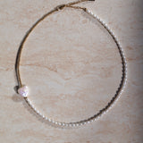 Pearly Heart Necklace