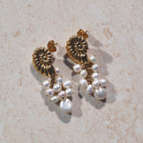 Pearl Cluster Earrings