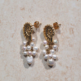 Pearl Cluster Earrings