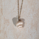 White Spiral Shell Necklace