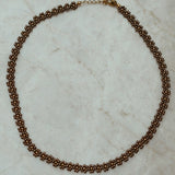 Brown Flower Necklace