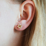 Facet Flower Studs