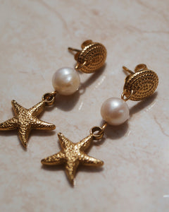 Pearly Starfish Earrings