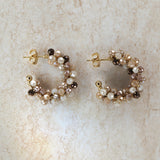 Facet Perfect Hoops Taupe