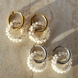 White Olivia Earrings