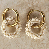 White Olivia Earrings
