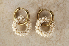 White Olivia Earrings