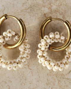 White Olivia Earrings