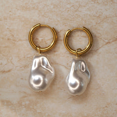 Big Pearl Earrings