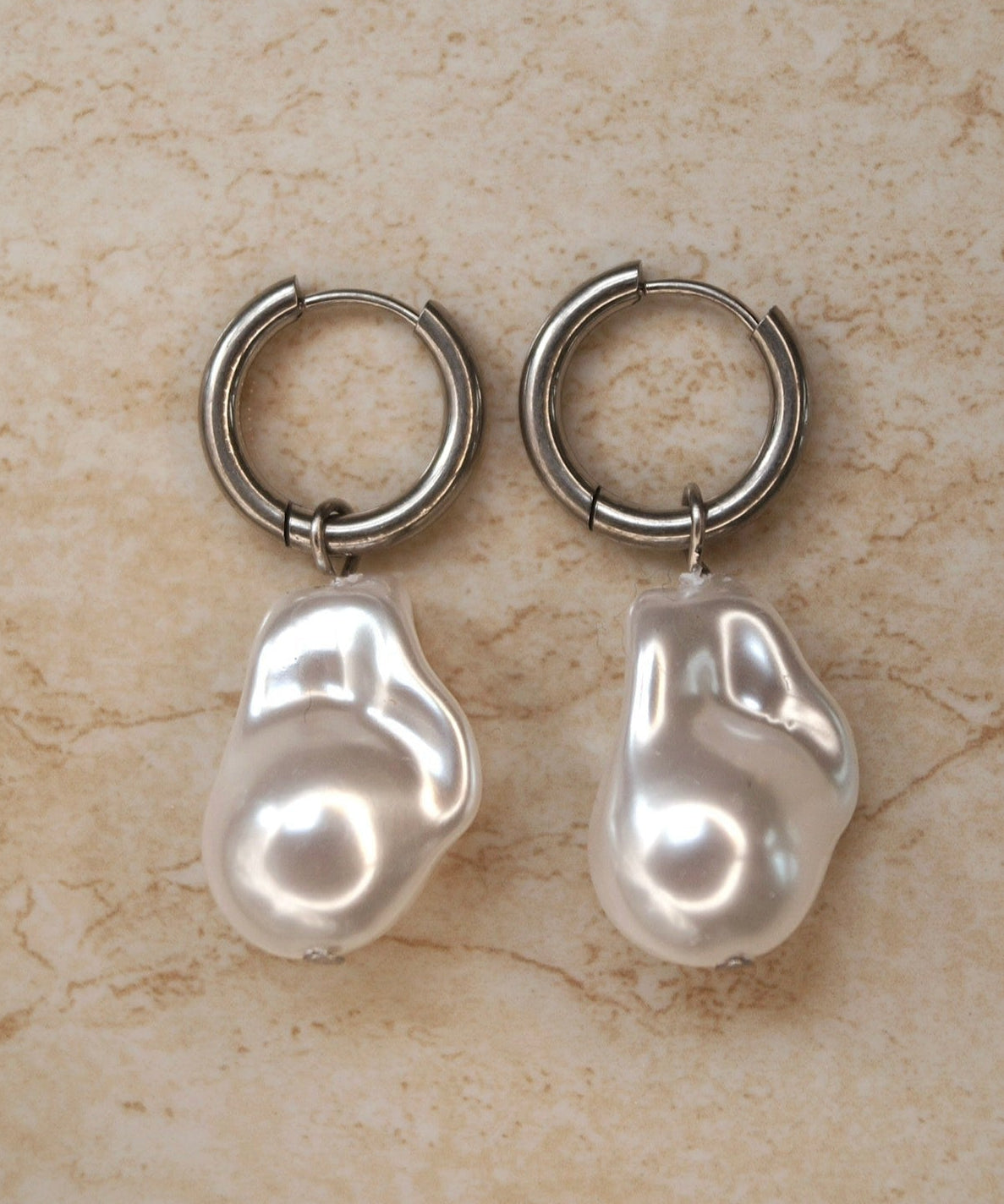 Big Pearl Earrings