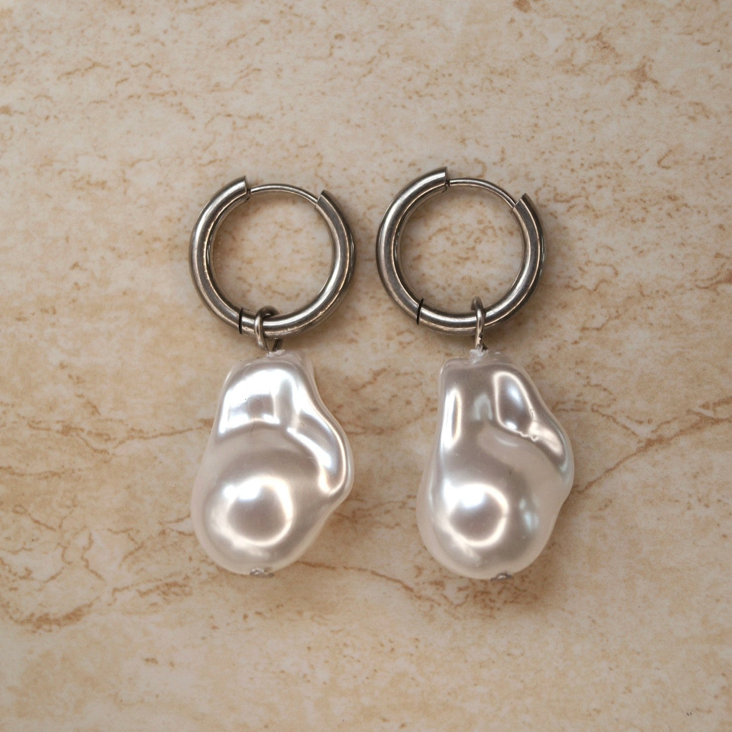 Big Pearl Earrings