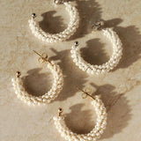 White Perfect Hoops