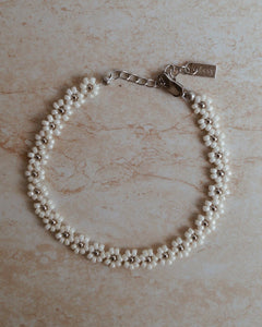 White Flower Bracelet