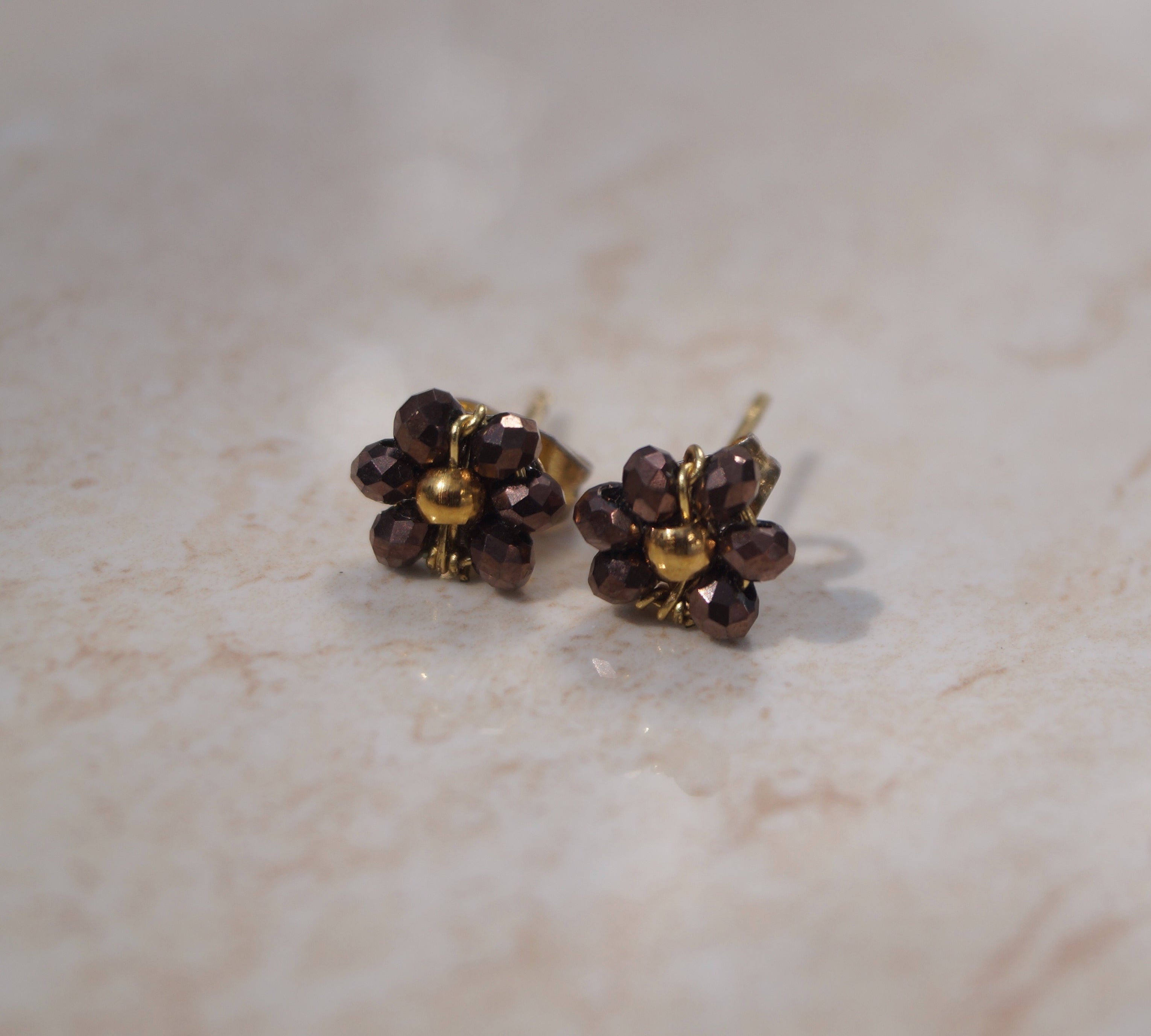 Facet Flower Studs