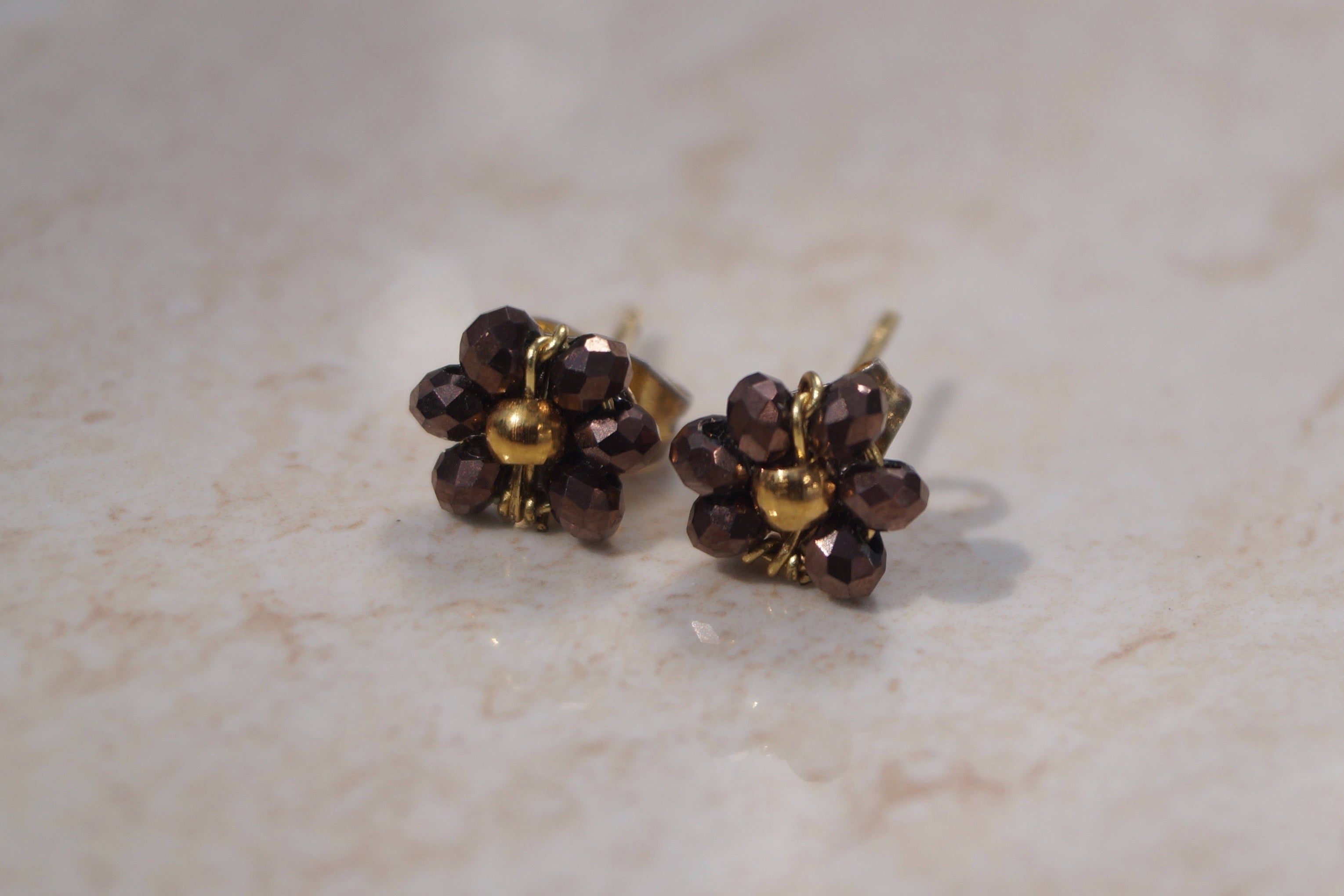 Facet Flower Studs