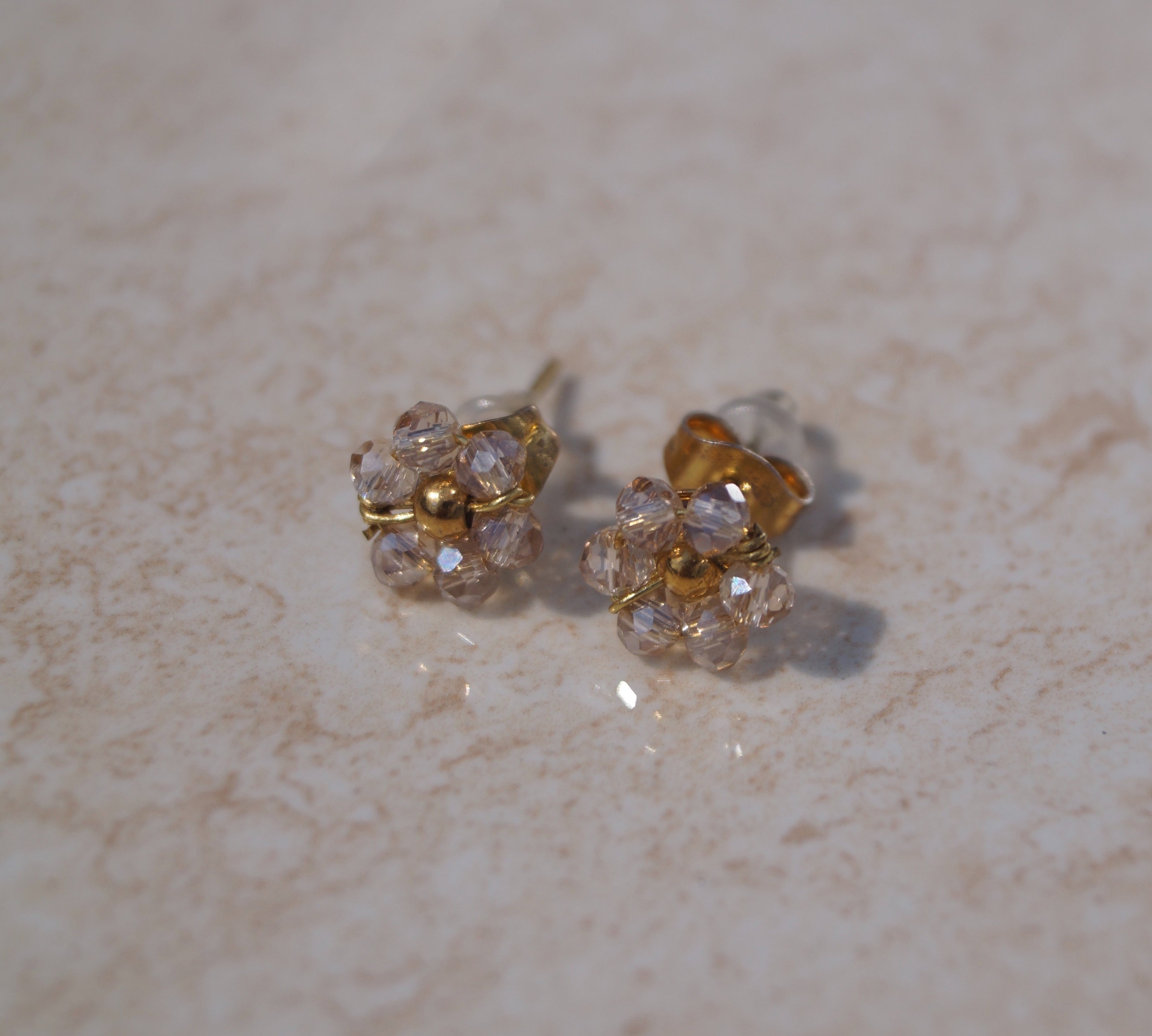 Facet Flower Studs