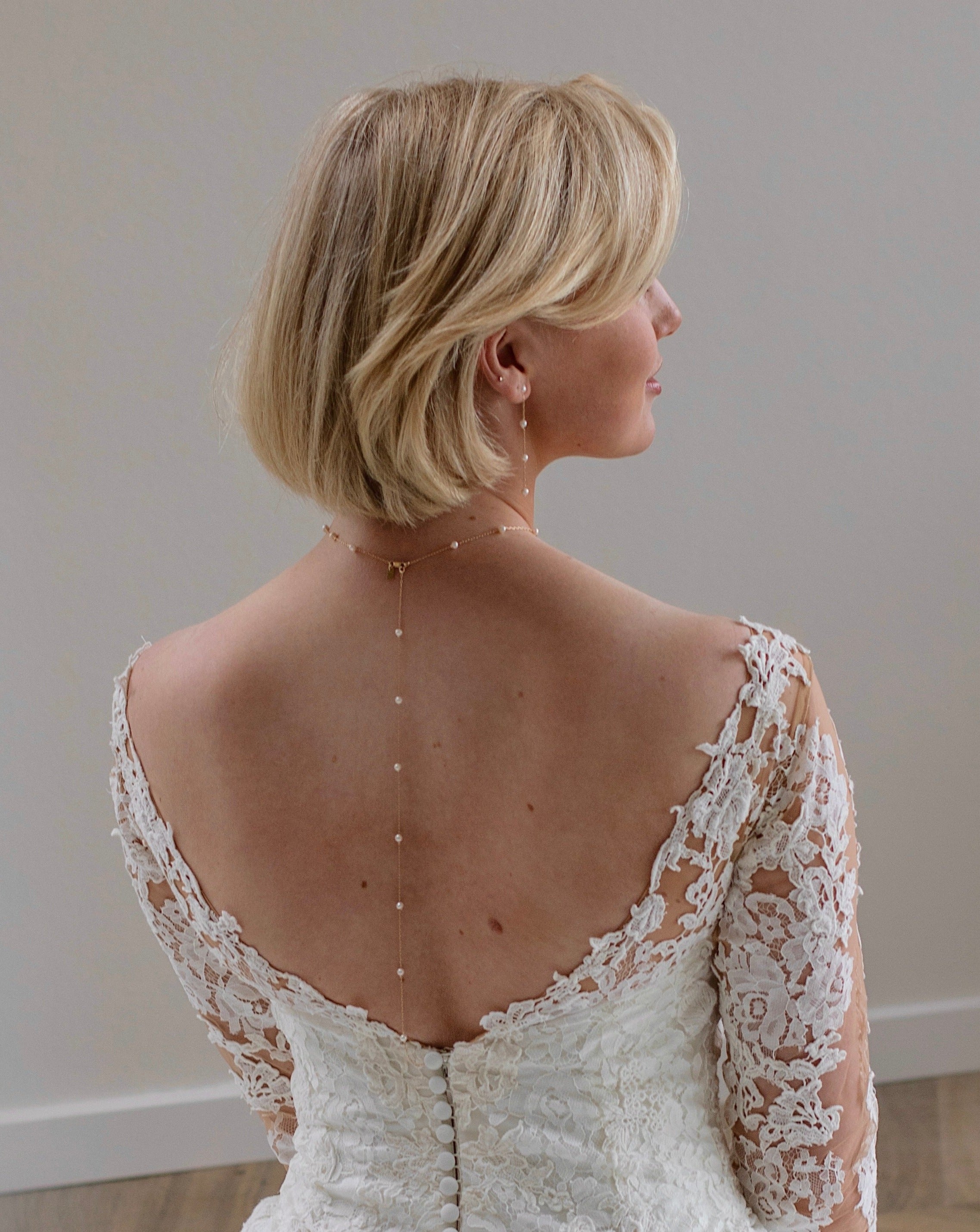 Kate Bridal Jewellery Set. Gouden sieraden. Parel sieraden. Bruidssieraden. Bruid. Subtiele sieraden. Chique.