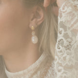 Marea Blush Statement Earrings